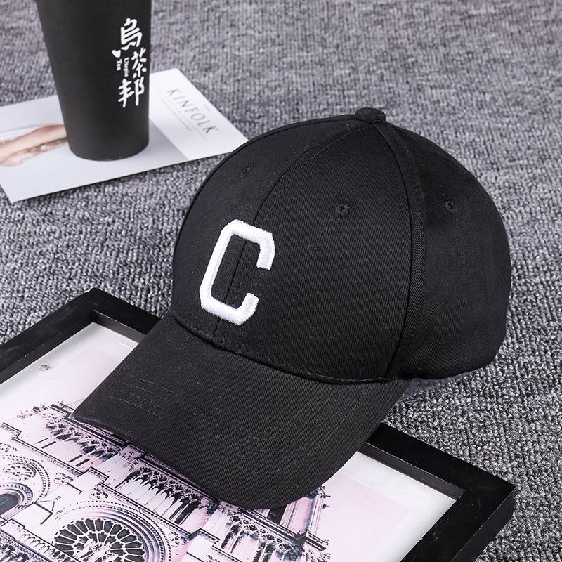 Hat Men'S And Women'S Side Embroidery Love Letter A Baseball Cap, Spring And Summer Outdoor Leisure Curved Brim Cap