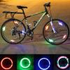 Lebendige Fahrradspeichenlichter für Mountainbikes Buntes ABS-Material mit Dauerlicht- und Blinkmodi