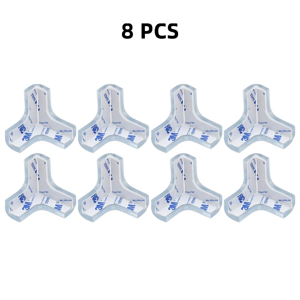 Baby Safety Silicone Table Corner Protector Furniture Edge Protection Cover Transparent Kids Counter Collision Edge Guards