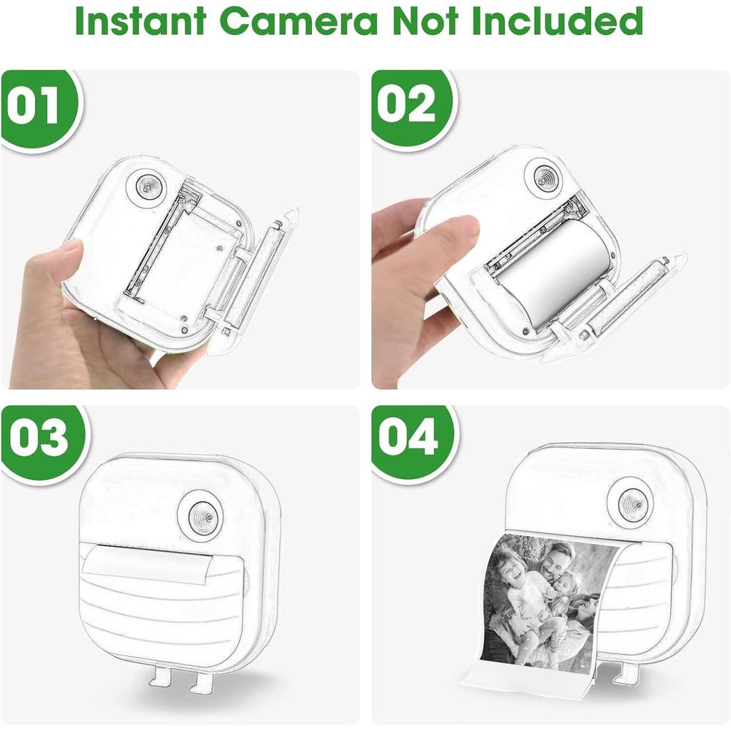 10 rolek papieru termicznego papiery do drukowania w rolkach do mini kamery dla niemowląt aparat natychmiastowy przenośna mini drukarka fotograficzna