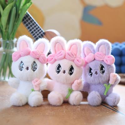 Cute Little Rabbit Pendant Plush Toy Doll Cartoon Bag Hanging Keychain Rag Doll Doll