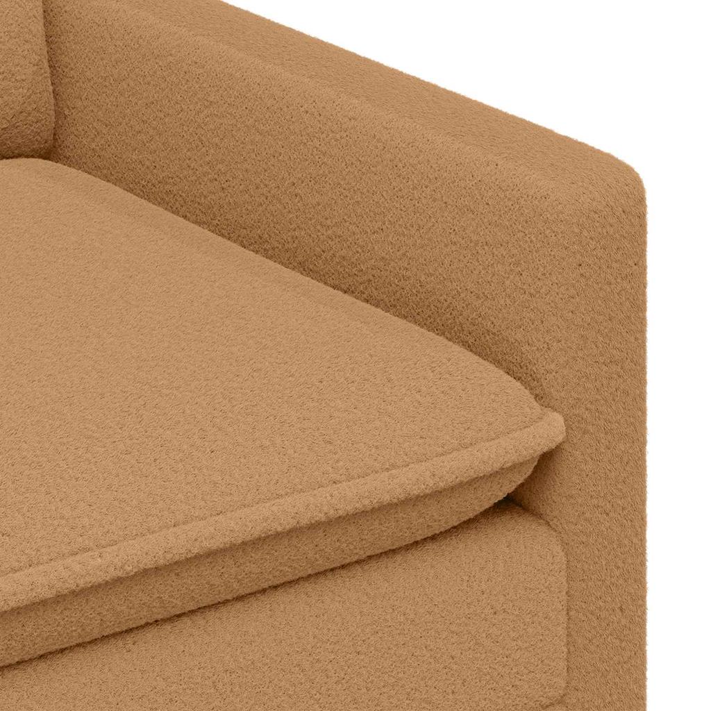 Sofa Beige 156 X 81 X 87.5 Cm Fabric