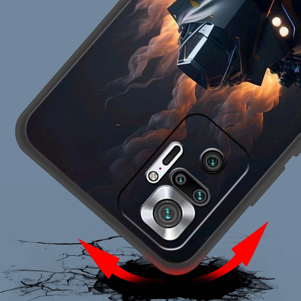 Moto Cross Motorcycle Sports Phone Case For Xiaomi Redmi Note 14 13 5G 10 11 12 Pro Plus 4G 14C 13C 12C 10C Black Cover