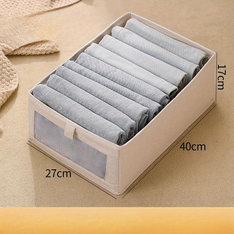 Sichtbare Kleiderschrank-Aufbewahrungsbox, Schrankschublade, Kleideraufbewahrungsbox für T-Shirts, Jeans, Unterwäsche, Hosen, Organizer-Box
