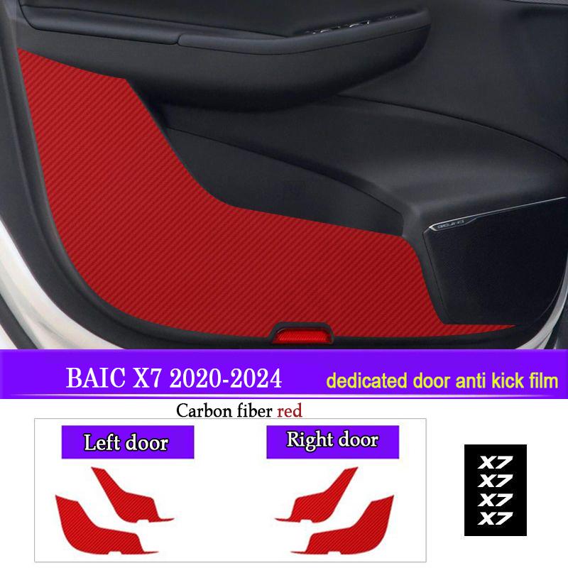 Car Door Anti Kick Pad Protection for BAIC X7 2020 2026 2026 2026 Auto Anti-Dirty Anti-Collision Interior Stickers Accessories