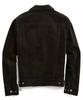 Stylish Handmade Men's Casual Fashionable Black Soft Suede Genuine Leather Shirt