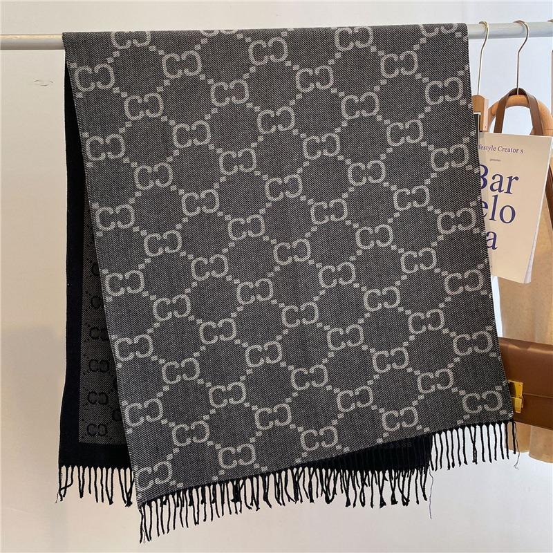 New imitation cashmere scarf women's winter versatile thickened cold scarf student windproof shawl