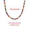 Tennis Choker Kettingen Dames HipHop Iced Out AAA+ Kubieke Zirkonia Gouden Ketting Dames Sieraden om de Nek Kristal OHN099