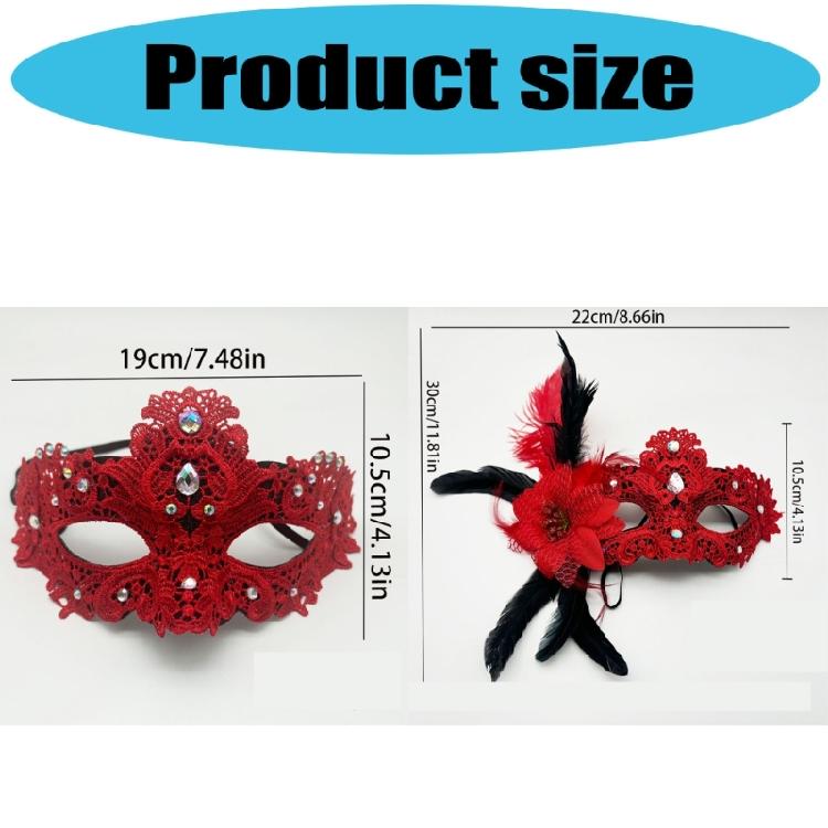Kunststofffeder Strasssteine Maske Halloween Party Zubehör Leichtes Design Für Cosplay Und Soziale Veranstaltungen