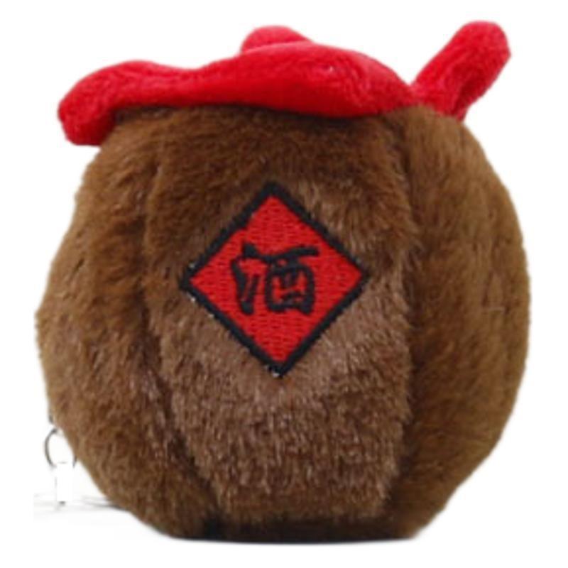 And Fun Adorable Wine Jug Plush Toy Keychain Highquality Stuffed Collectible Animal