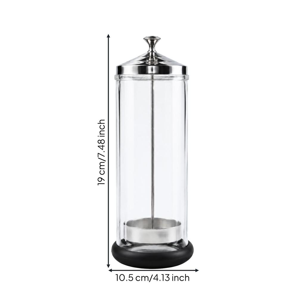 Glass Jar Nail Tool Space-Saving
