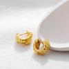 Twist Woven Mini Hoop Earrings for Women Gold Plated Pleat Thick Small Huggie Hoops Ear Buckle Piercing Jewelry New Design