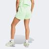 Adidas Originals Three-Stripe Colorblock Elastic Waist Straight-Leg Sports Shorts Women Bottoms Green IP0712