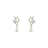 French Small Fresh Ear Clips, No Ear Piercings, Butterfly Flower Earrings, Versatile Earrings, Niche Design, High-end Earrings.
