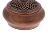 1Pc Walnut Retro Solid Wood Round Incense Burner High-End Atmospheric Home Indoor Incense Burner Chinese Creative Ornaments