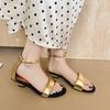 Fashion New Summer Light-mouthed Sexy One-belt High-heeled Shoes for Women To Wear Outside Temperament Open-toe Sandals and Slippers