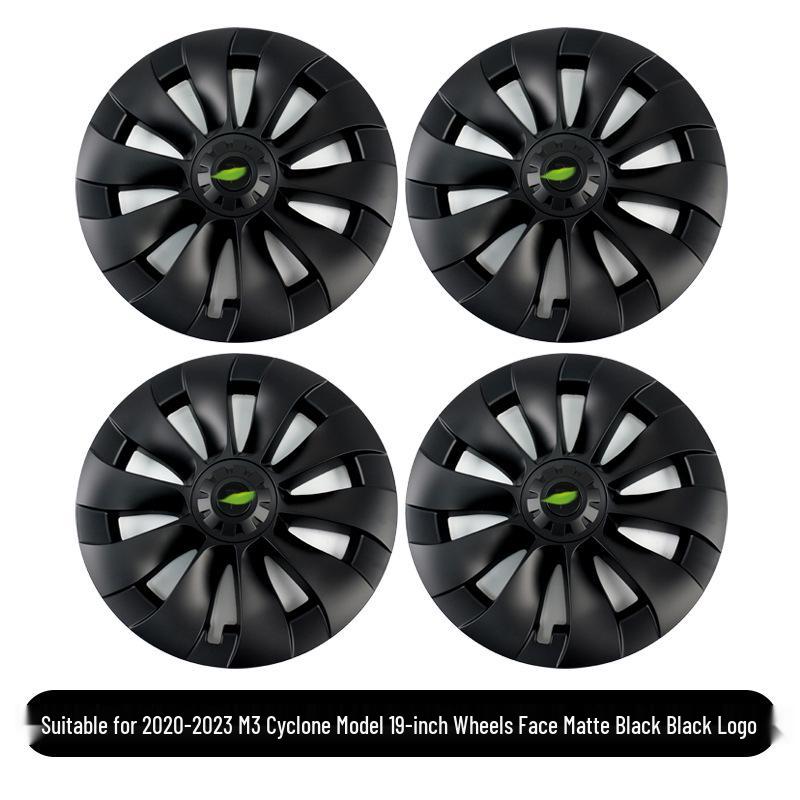 Tesla Model 3 18" Cyclone Wheel Cover - Anti-scratch, Full Coverage Hub Protection Accessory