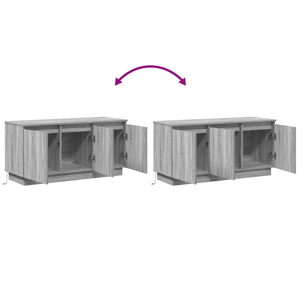 TV Cabinet Grey Sonoma 100 x 38 x 49 cm Particleboard