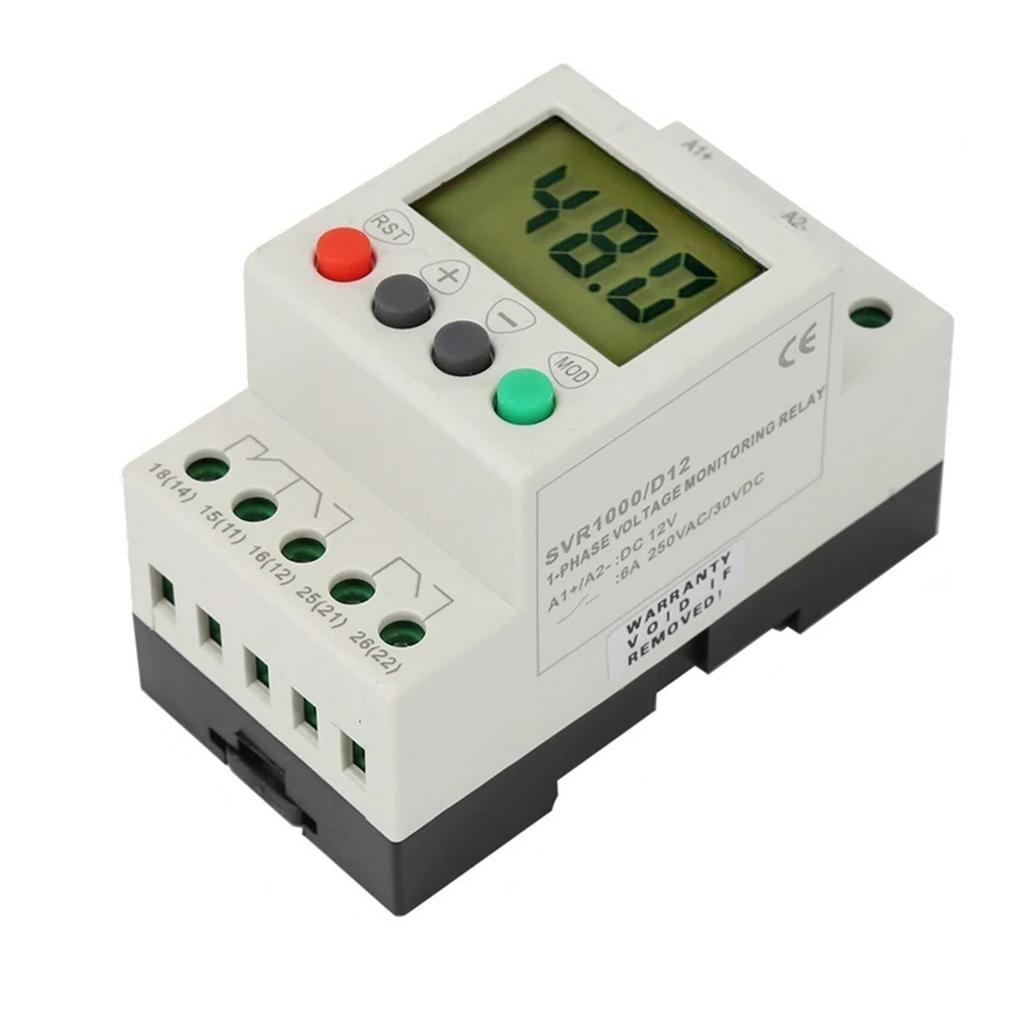 Adjustable Overvoltage and Undervoltage Protector with LCD Display for SVR1000