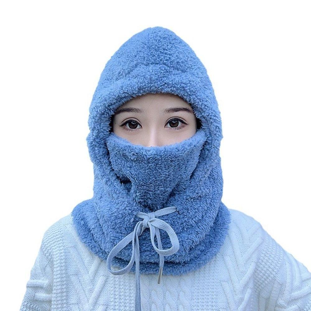 Warm Polyester Winter Hat Winter Warmer Full Face Ski Mask Caps Windproof Balaclava for Women Man