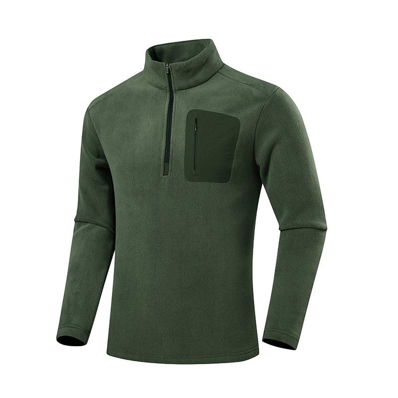 Halbzip-Pullover mit Stehkragen für Herren und Damen, Dickes Vielseitiges Lässiges Sweatshirt