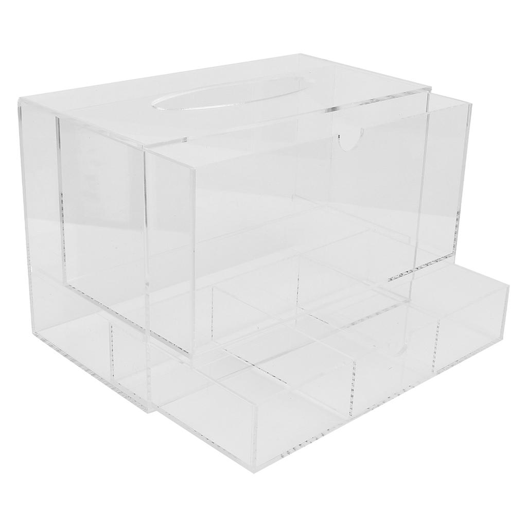Transparente Acryl-Taschentuchaufbewahrungsbox Wimpernverlängerung Kosmetikaufbewahrungsbox mit Schublade
