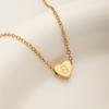 1 PZ Cavigliera a Catena Link in Acciaio Inossidabile Colore Oro Gioielli da Donna Cavigliera con Lettera Iniziale A-Z Cuore per Accessori da Donna