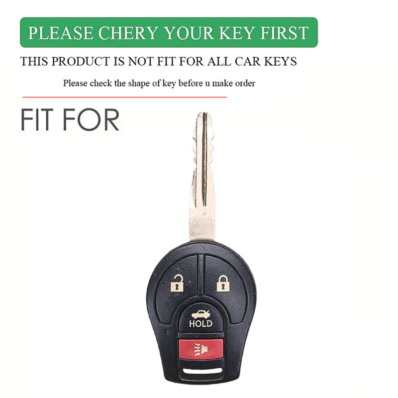 Silicone Car Key Case Cover For Nissan Maxima Versa Altima Sentra Tiida Armada Juke Micra Cube Car-styling Fob 4 Buttons