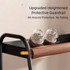 Double-Layer Seasoning Stand Tall Bottle Compatible Solid Wood Kitchen Organizer Sturdy Non-Slip Storage Holder