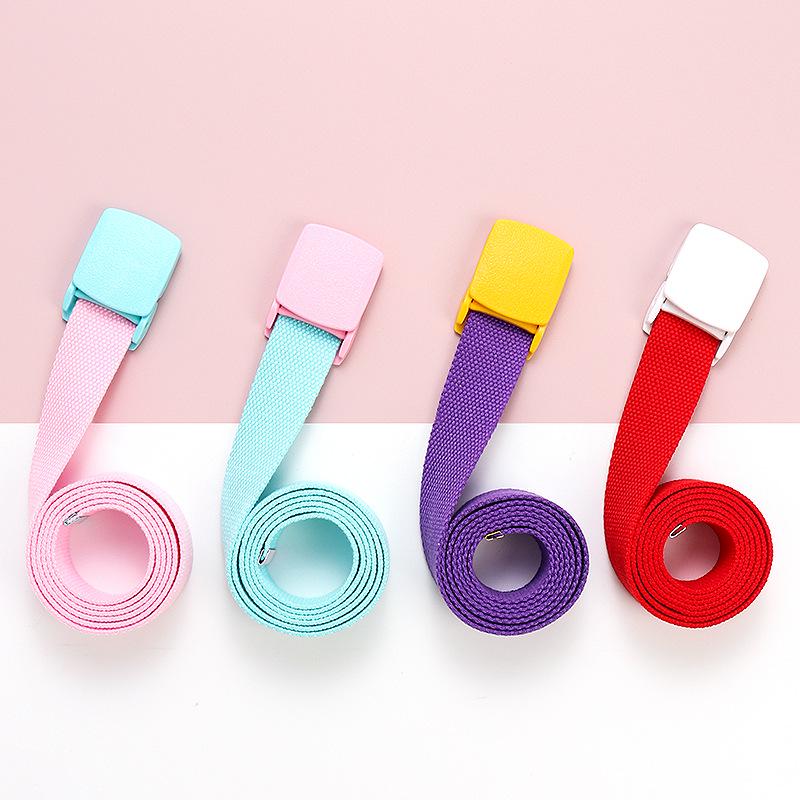 Canvasgürtel im koreanischen Stil mit Farbblockdesign für Studenten, Jugendliche und Outdoor-Aktivitäten