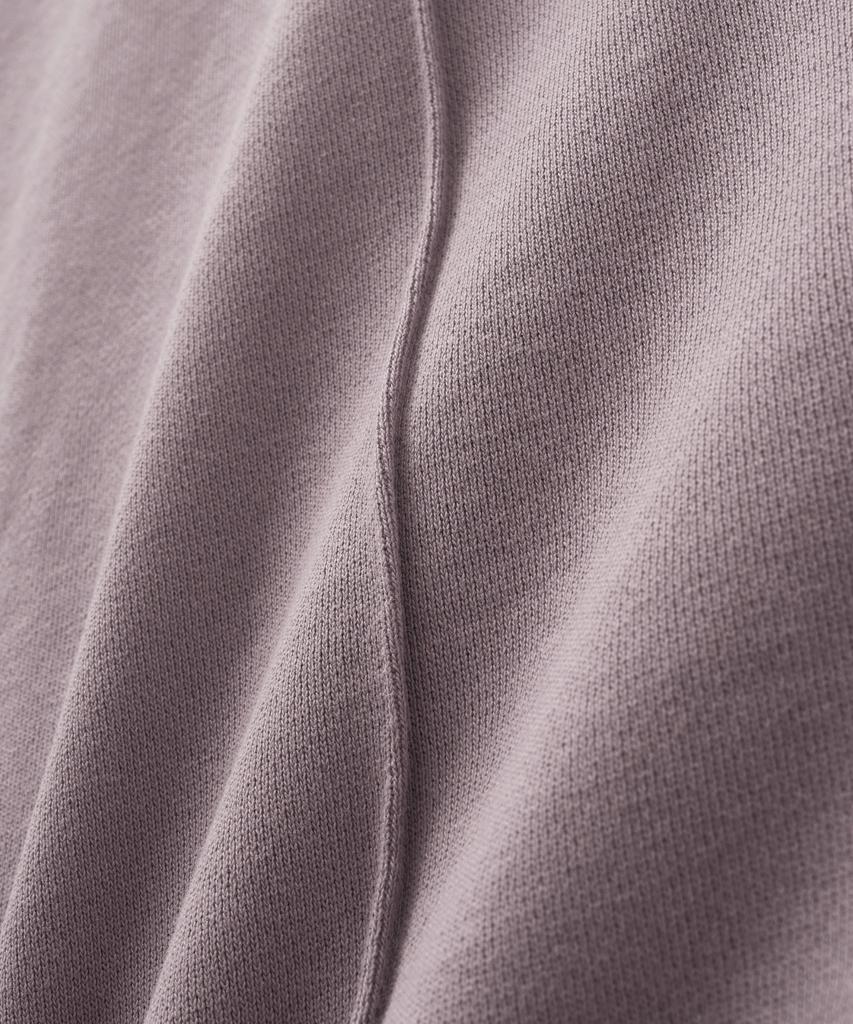 Seteo Cotton Elastic Waist Sweatpants Purple (Type A)