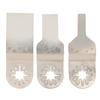 3Pcs Oscillating Saw Blade Straight Stainless Steel for Cutting Wood Plastic 10mm 20mm 34mm