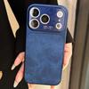 Cowboy Jeans Leather Fabric Phone Case For iPhone 17 16 15 14 13 Pro Max Camera Protection Shockproof Bumper Cover Funda