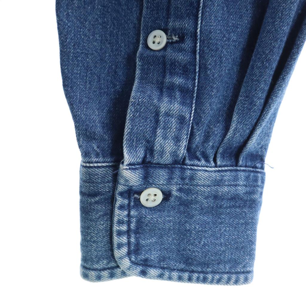 POLO COUNTRY RALPH LAUREN 80s 90s Old Long Sleeve Denim Shirt M Blue Men's Used