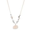 Pearl Style Shell Pendant Necklace: Women's Beaded Clavicle Chain with Seaside Luxury Charm
