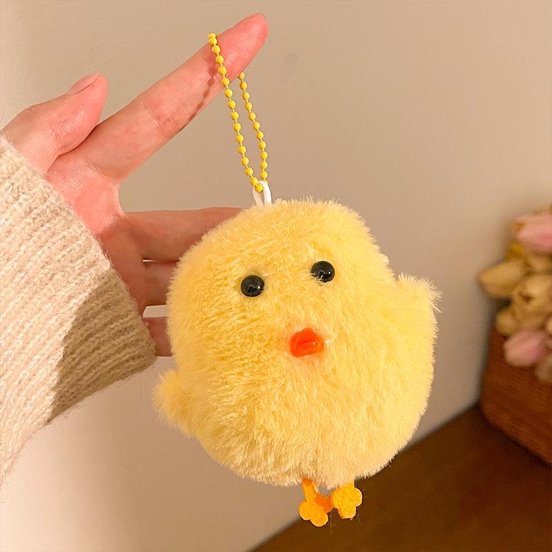 Plush Cartoon Keychain Pendant - Cute Gift Accessories for Bags