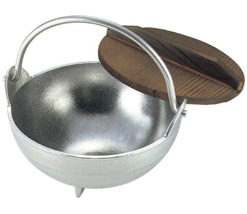 Tonami Shoten Aluminum White Finish Country Pot 18cm