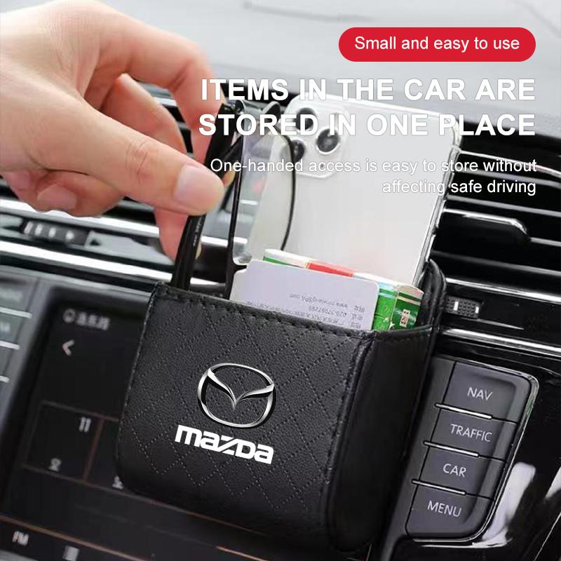 Car Air Outlet Storage Box Phone Glasses Organizer Car Goods For Mazda 3 6 CX5 2 CX3 CX9 MX5 RX8 Axela Demio MS CX5 2 Axela Demio Atenza MS GJI GH MP