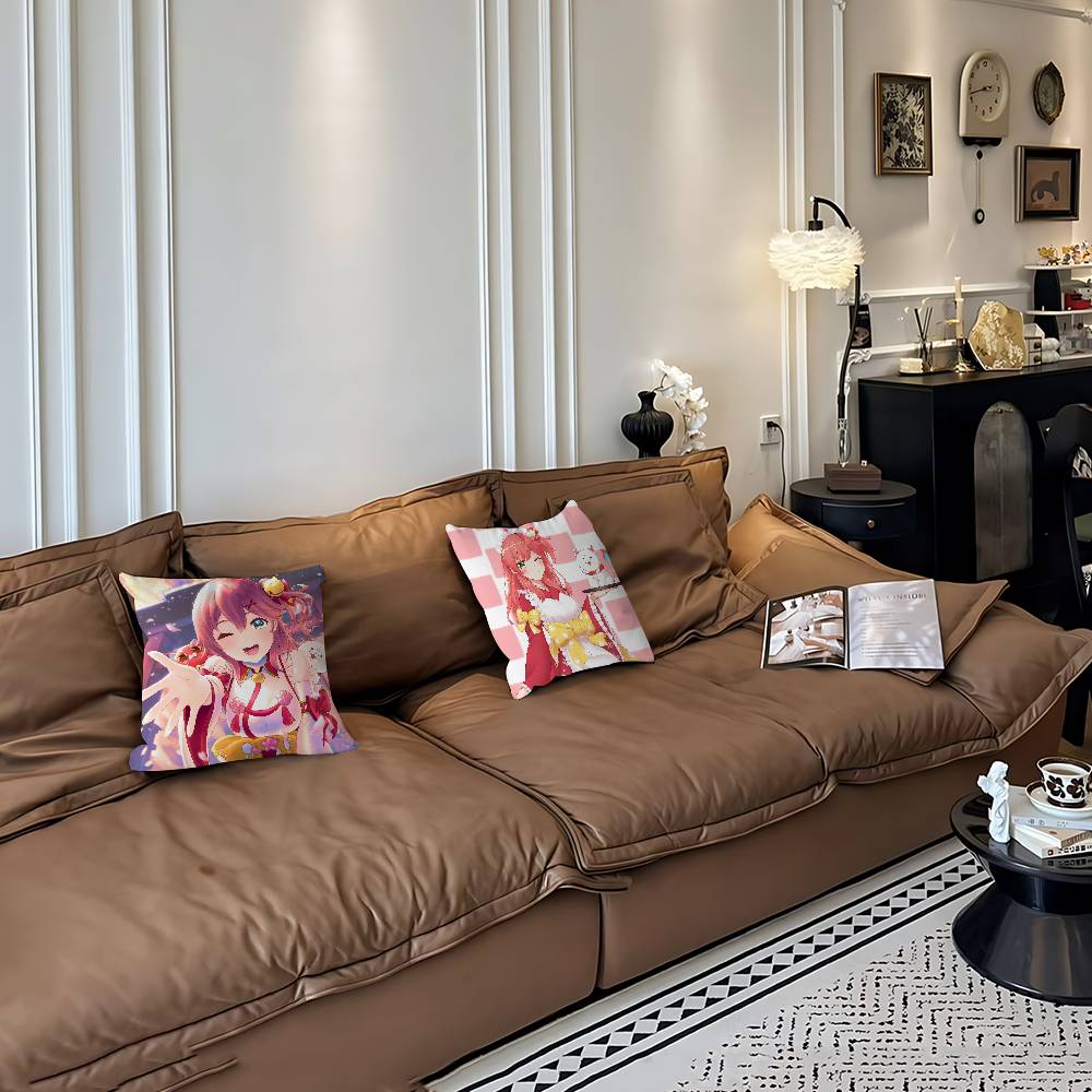 Anime Hololive Sakura Kissenbezug Dekokissen Sofa Heimdeko Hülle Kissenbezüge