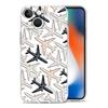 Phone Case For iPhone 17 Air Cases iPhone 16 15 12 13 14 Pro Max SE 7 8 Plus iPhone11 Clear Soft Cover Airplane Pattern