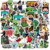 Game Minecraft 50pcs Stickers Pvc Waterproof Lapyop Bike Luggage Suitcase Decals