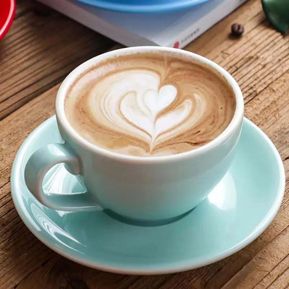 Ensfarget Cappuccinokopp 220ml Par Krus Flerbruks Tekopp Gave