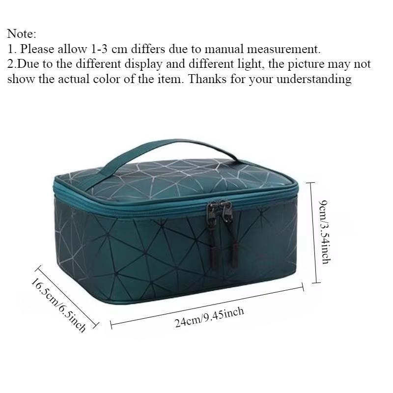 Brand Design New PU Makeup Bag Handheld Portable Women's Large Capacity Waterproof Travel Washroom Storage Bag BX018