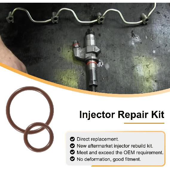 Fit For Duramax LB7 Diesel Fuel Injector tallation/Return Line Tall Kit, for Chevy GMC GM Duramax LB7 2001-2004