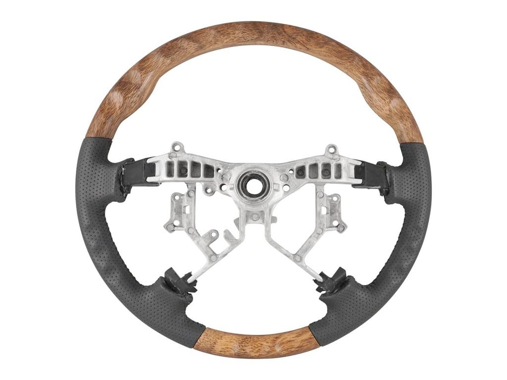 Standard Steering Wheel and Shift Knob Set for Toyota Hiace 200 Series and 3rd TRISTAR'S (1st, 2nd, Generation) (Classic Wood/Natural Wood)