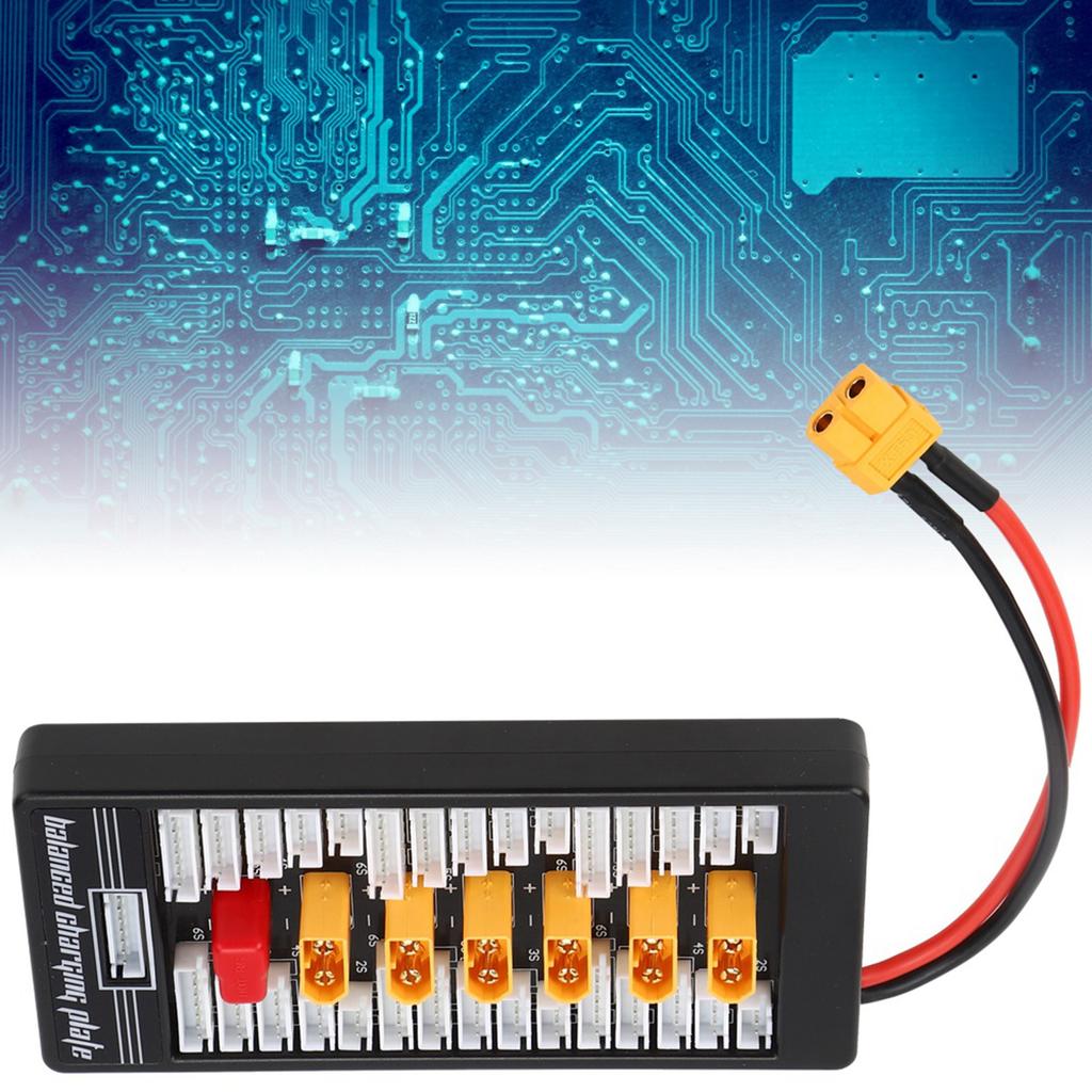 2S‑6S XT60 Plug Parallel Charging Board RC Battery Charging Board Para BoardBlack