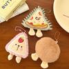 1/4 Pcs Creative Plush Food Pendant Cute Cartoon Pizza Backpack Versatile Pendant Accessories