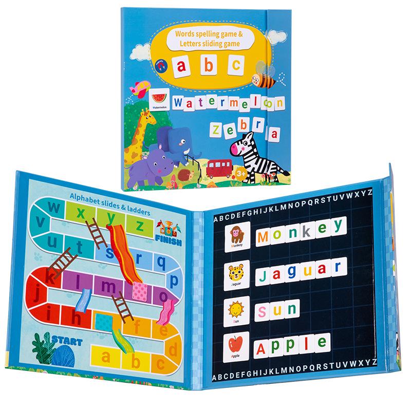 

Children s Magnetic Spelling Game: Early Education Puzzle with 26 Letters and Numbers