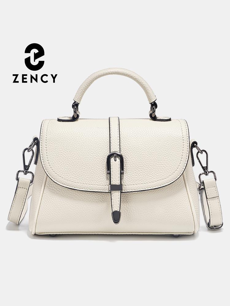 Zency Women's Genuine Leather Top-Handle Bag New