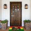 Rasta Löwe Jamaika Flagge Fußmatte Anti-Rutsch Außen Schnelltrocknend Jamaikanischer Reggae Fußmatte Boden Badezimmer Eingang Teppich Teppich